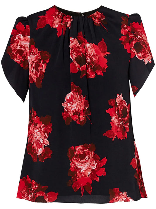 Floral-Print Top