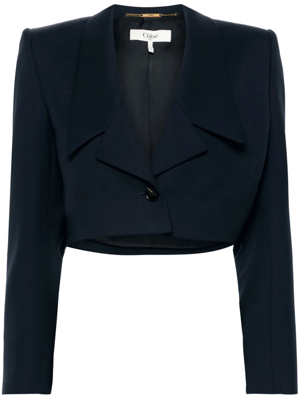 Single-Breasted Cropped Blazer