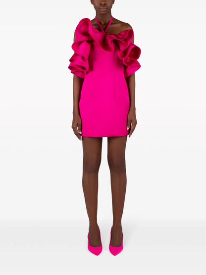 Ruffle-Detail Off-Shoulder Dress