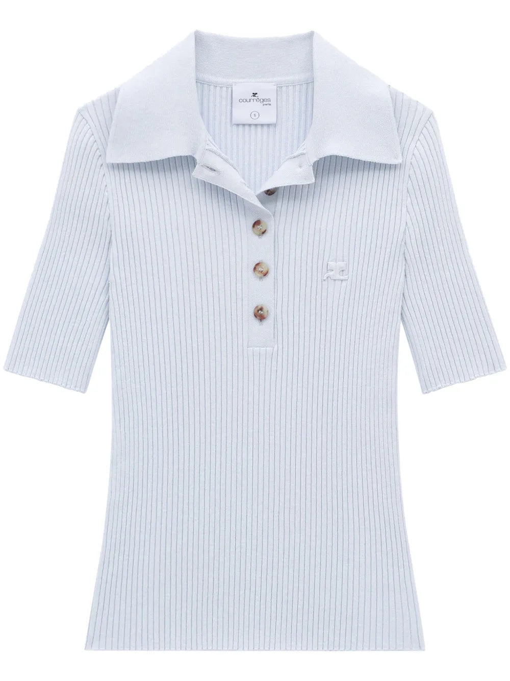 Iconic Rib-Knit Polo Shirt