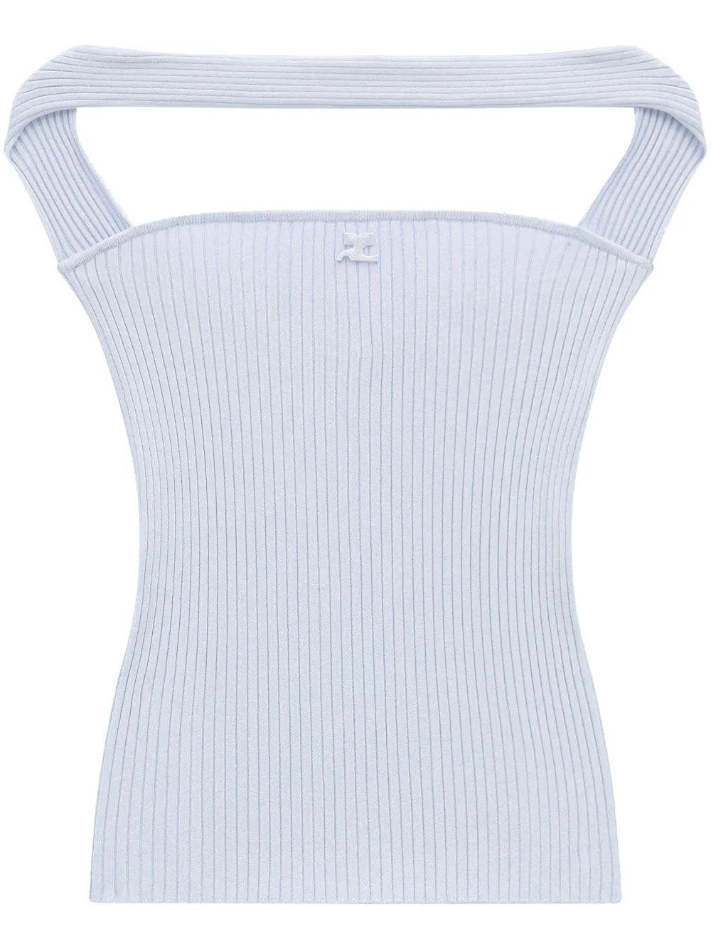 Cut-Out Ribbed Knit Top