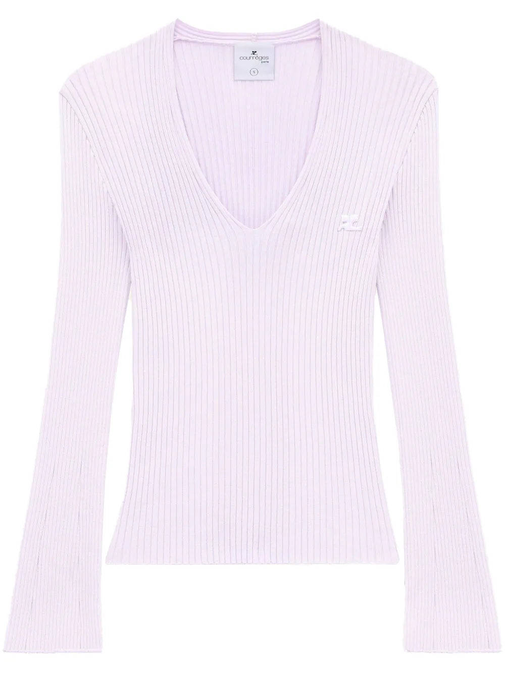 V-Neck Ribbed Jumper