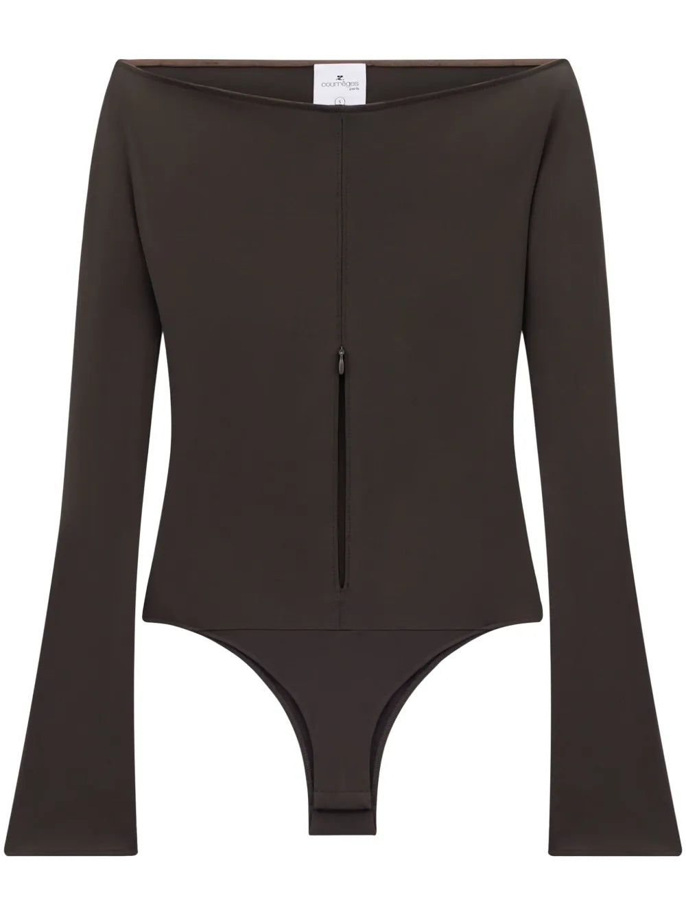 Off-Shoulder Zipped Bodysuit