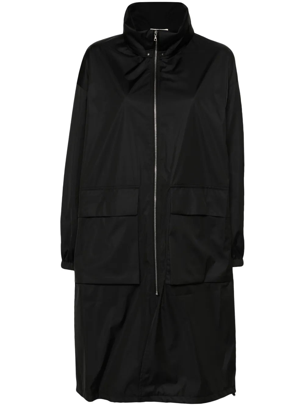 Zip-Up Hooded Raincoat