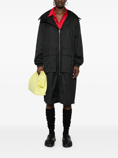 Zip-Up Hooded Raincoat