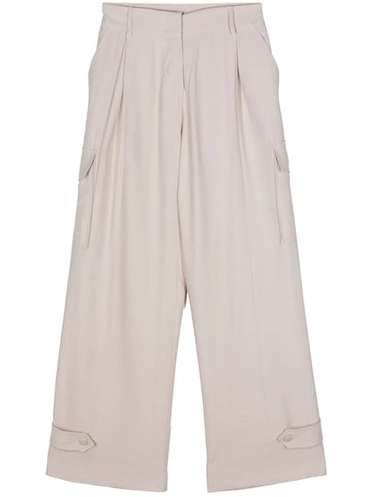Wide-Leg Cargo Pants