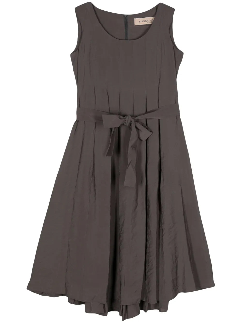 Sleeveless Pleated Midi Dress