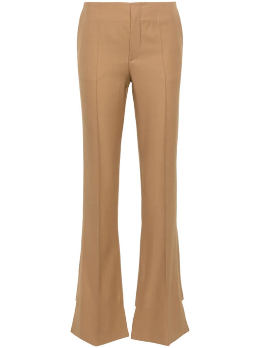 Pintuck Bootcut Trousers