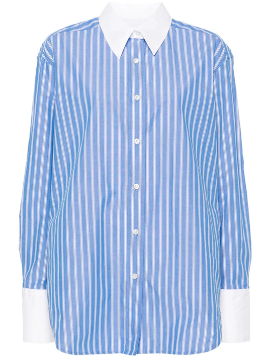 Salovas Striped Organic Cotton Shirt