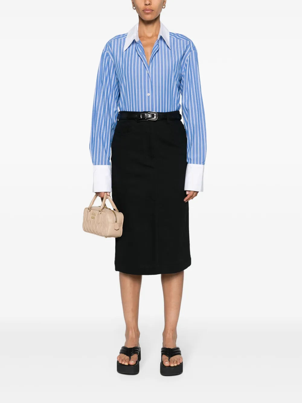 Salovas Striped Organic Cotton Shirt