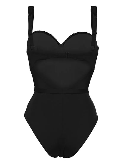 Belted Ruched Balconette Swimsuit