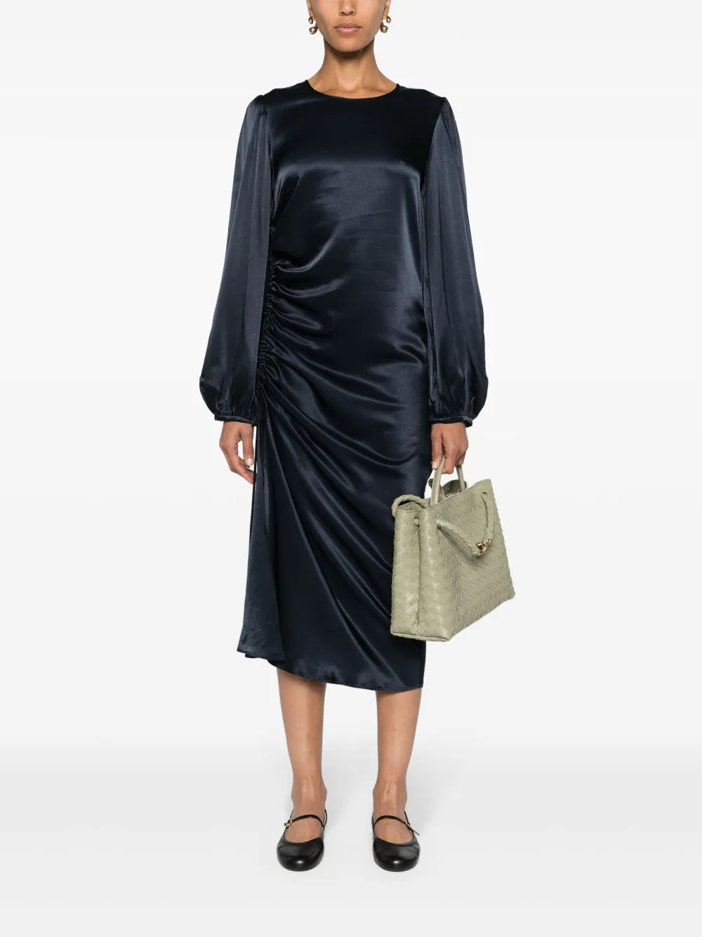 Saelvira Ruched Midi Dress