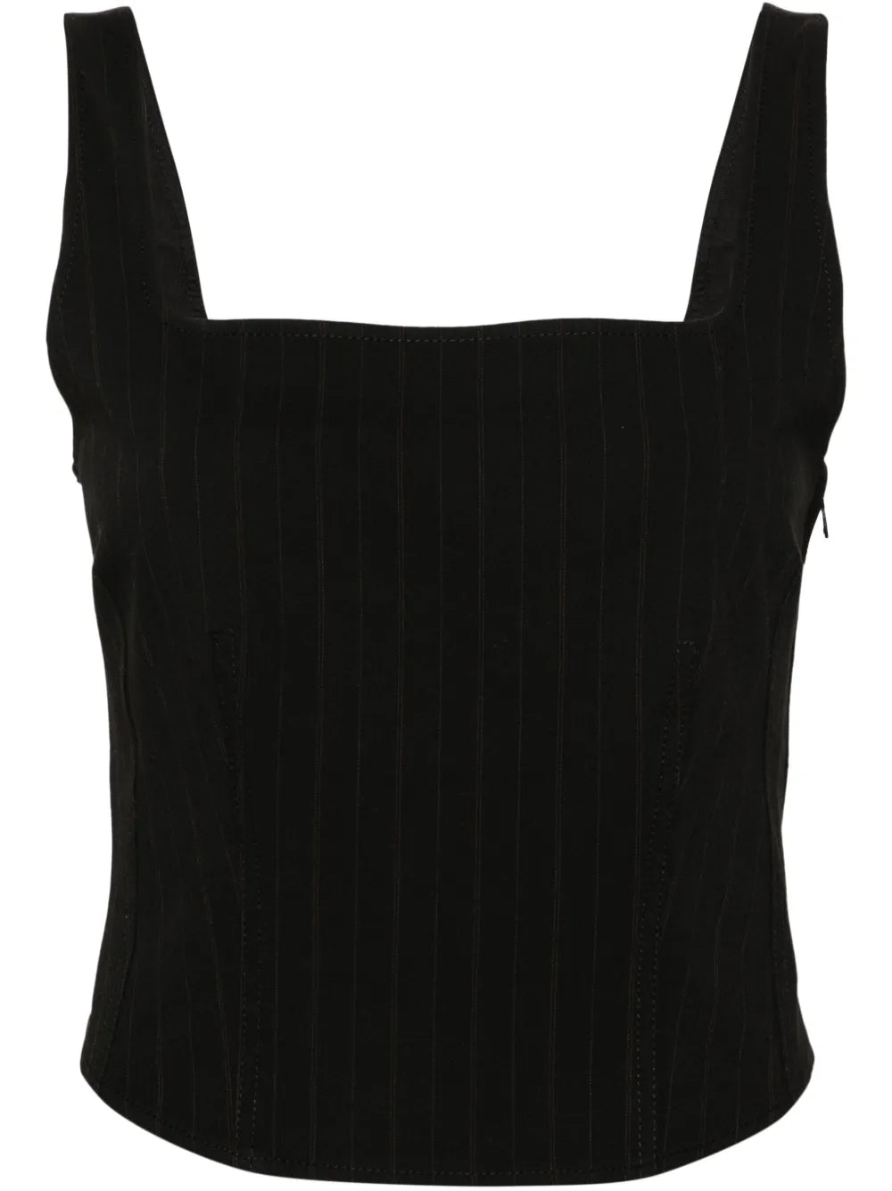 Salot Pinstriped Crop Top