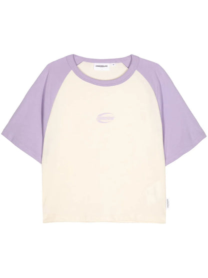 Logo-Print Colourblock T-Shirt
