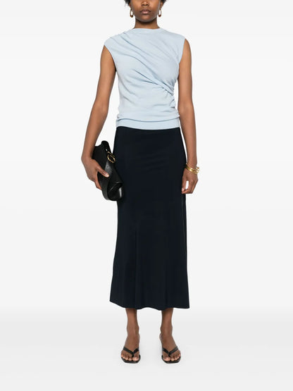 Elegant Comfort Midi Skirt