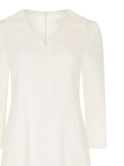 Tia Flared-Hem Wool Minidress