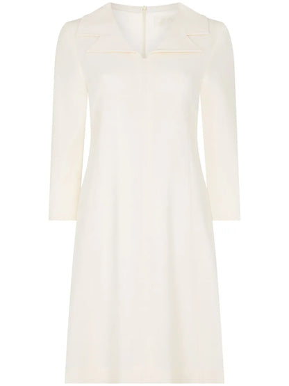 Tia Flared-Hem Wool Minidress