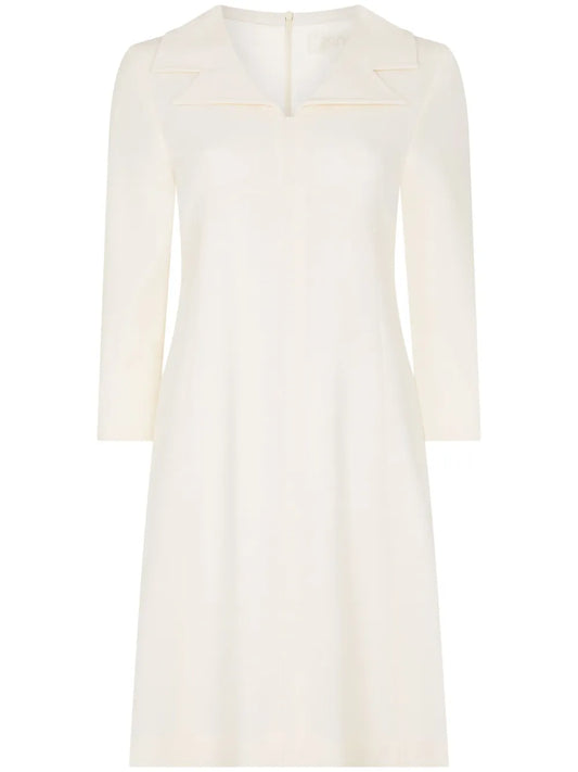 Tia Flared-Hem Wool Minidress