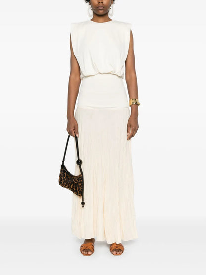 Light Sound Crinkled Midi Skirt