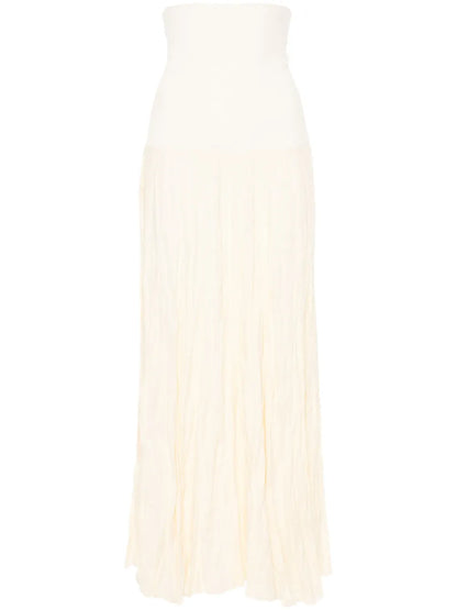 Light Sound Crinkled Midi Skirt