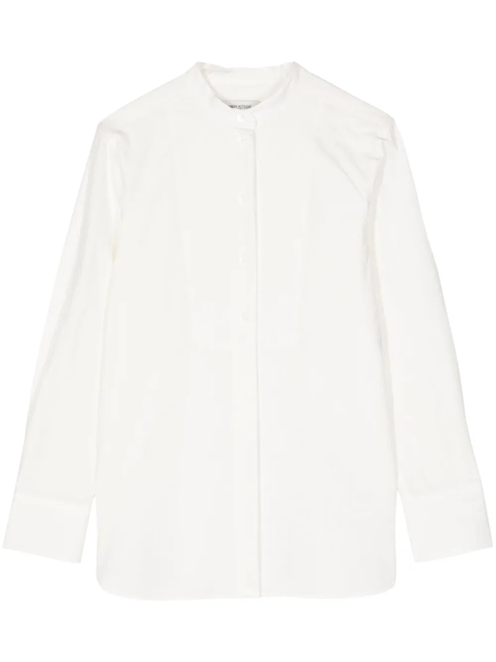 Collarless Cotton Shirt