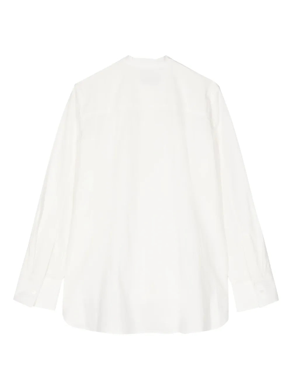 Collarless Cotton Shirt