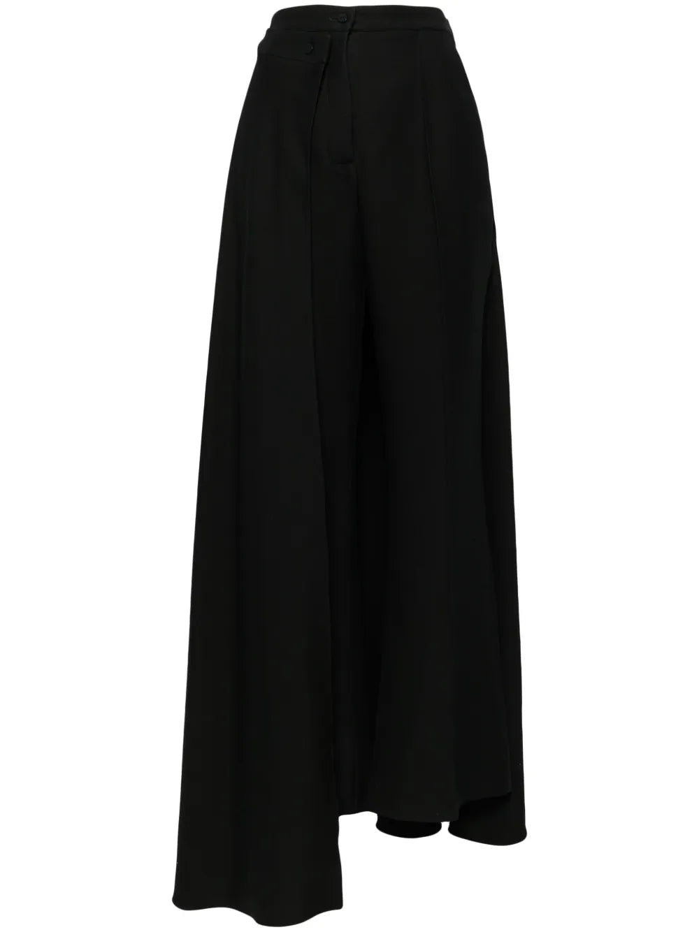 Ruffled Cropped Trousers