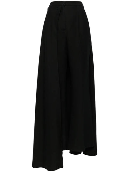 Ruffled Cropped Trousers