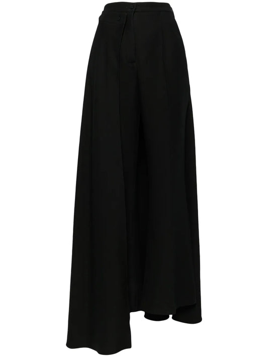 Ruffled Cropped Trousers
