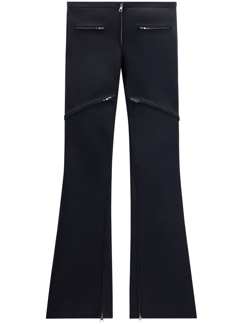 Ellipse Low-Rise Leather Trousers