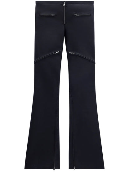 Ellipse Low-Rise Leather Trousers