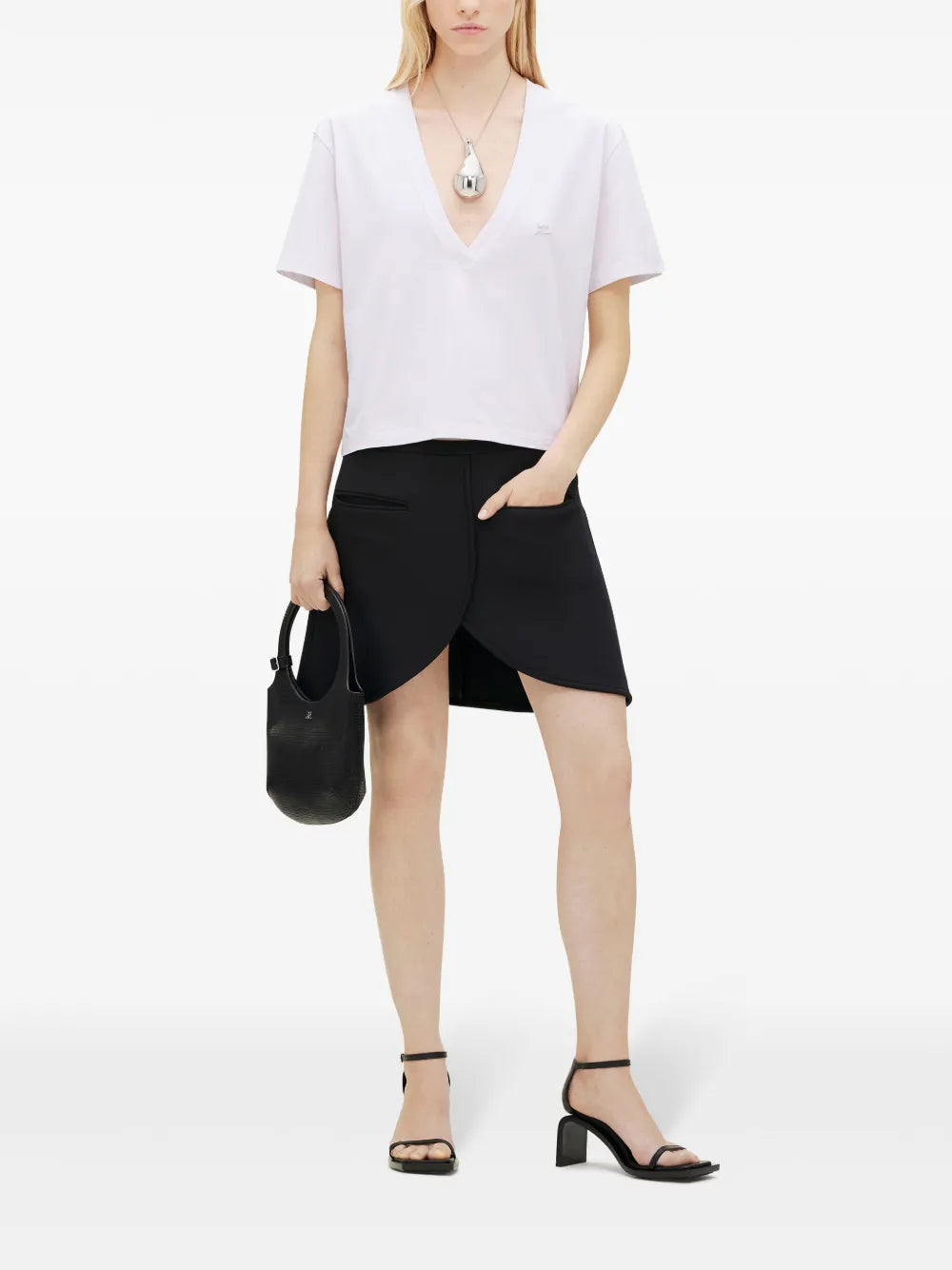 Logo-Appliqué Cropped T-Shirt