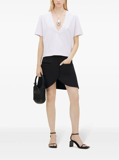 Logo-Appliqué Cropped T-Shirt