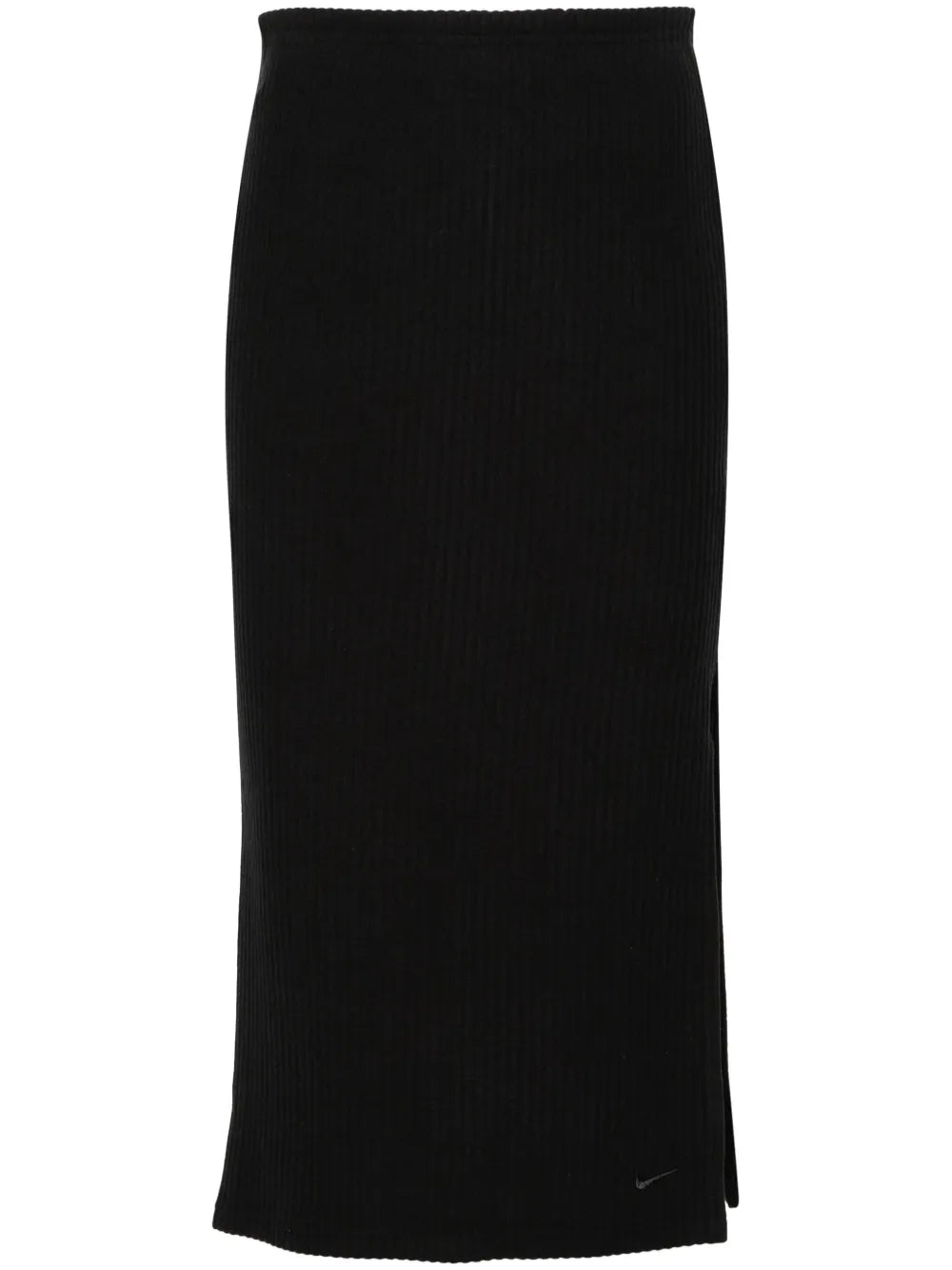 Ribbed-Knit Midi Skirt