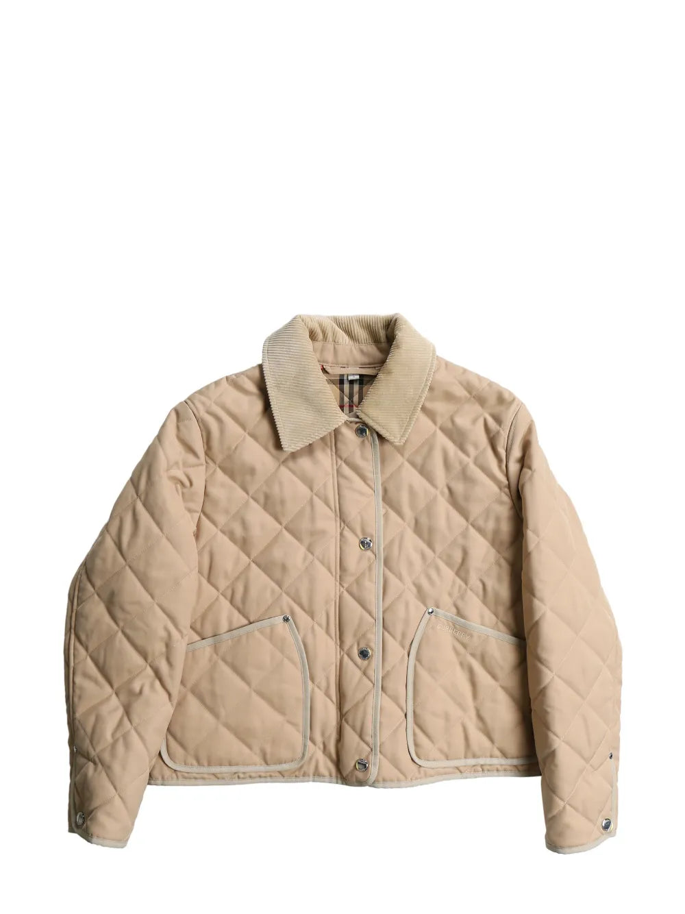 Quilted Classic-Collar Jacket