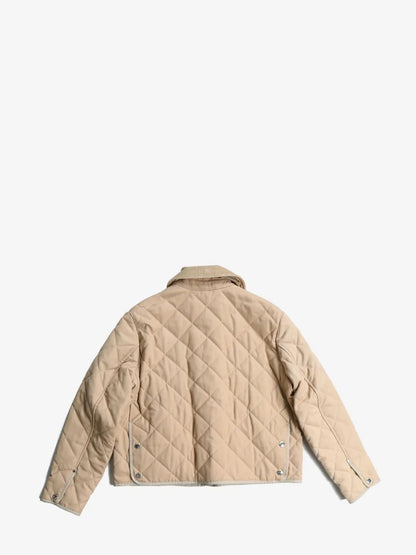 Quilted Classic-Collar Jacket