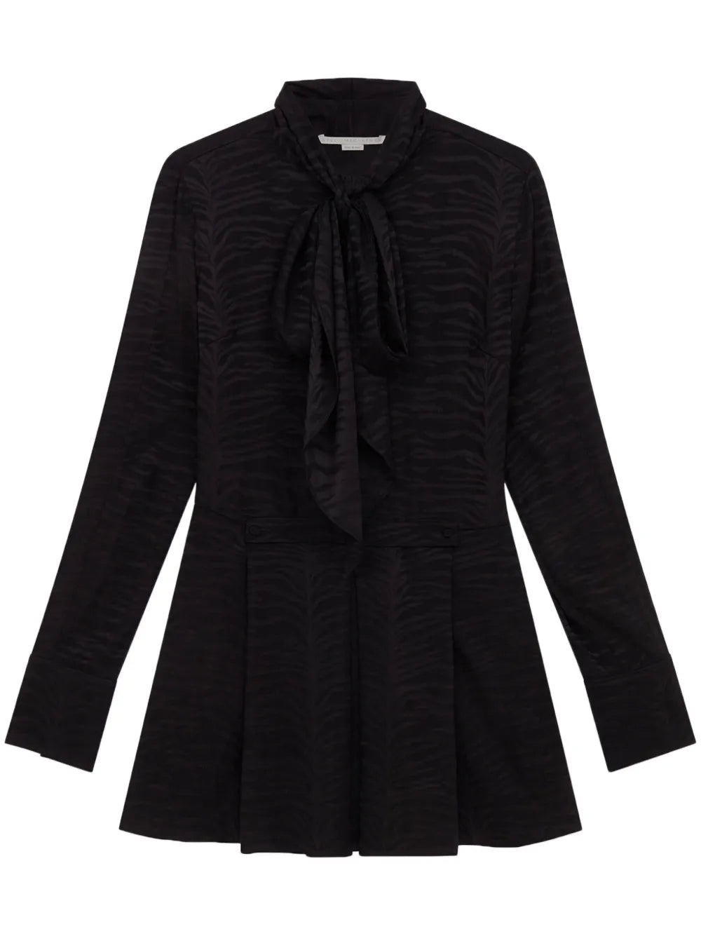 Tiger-Print Organic Silk Minidress