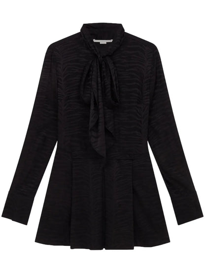 Tiger-Print Organic Silk Minidress