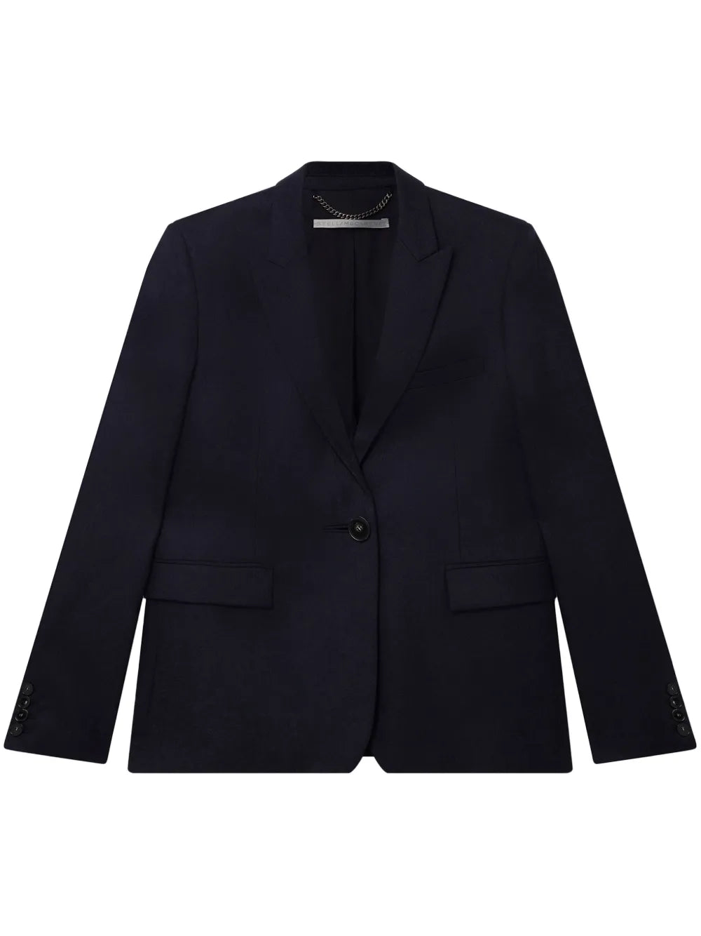 Single-Breasted Flannel Blazer