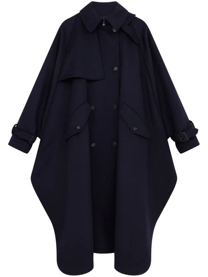 Wool Poncho Trench Coat