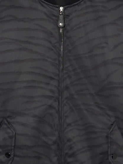Tiger-Print Bomber Jacket