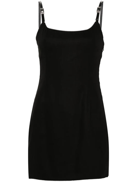 Buckle-Strap Mini Dress