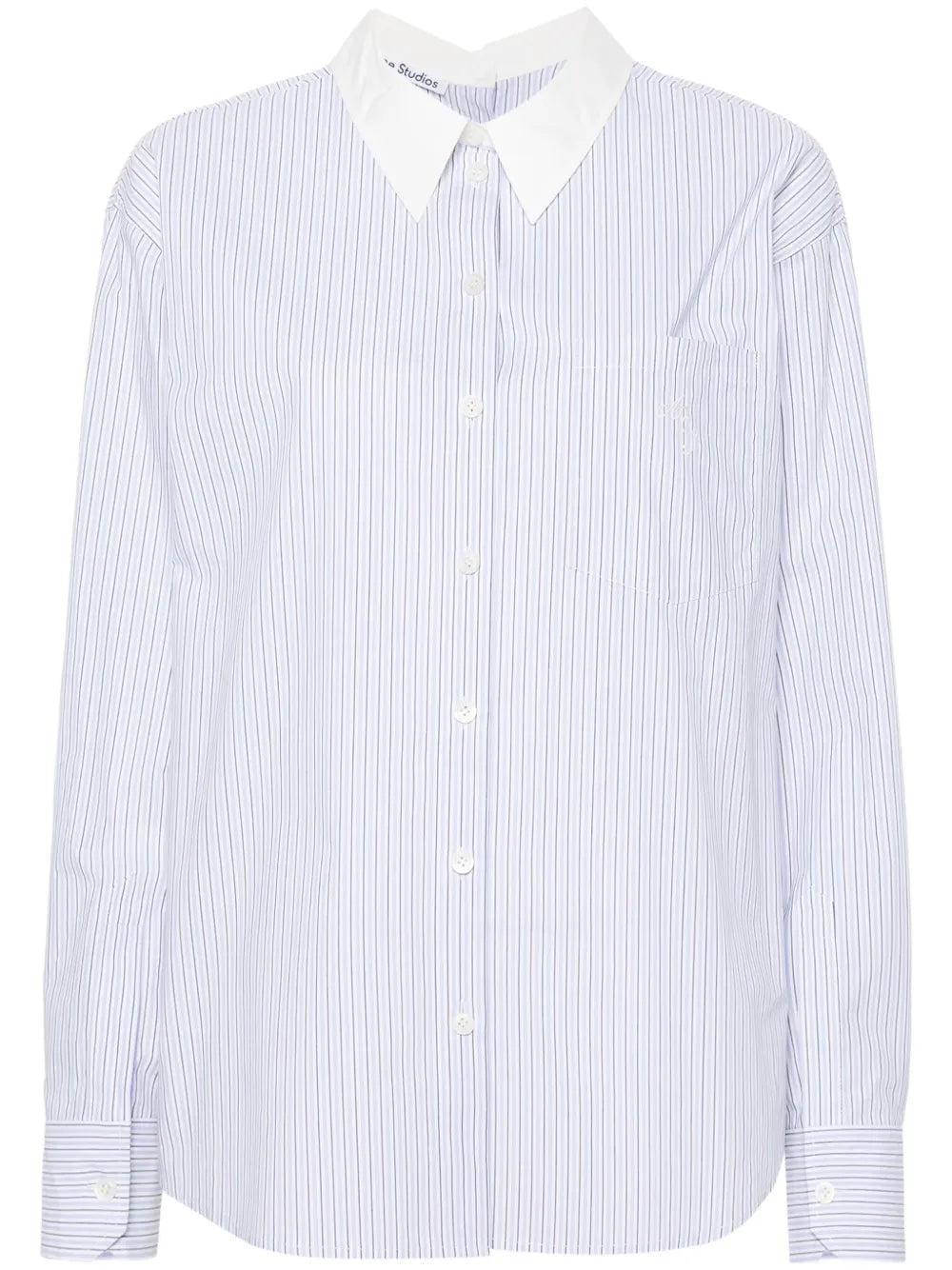 Logo-Embroidered Striped Button-Up Shirt