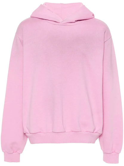 Logo-Print Distressed Hoodie
