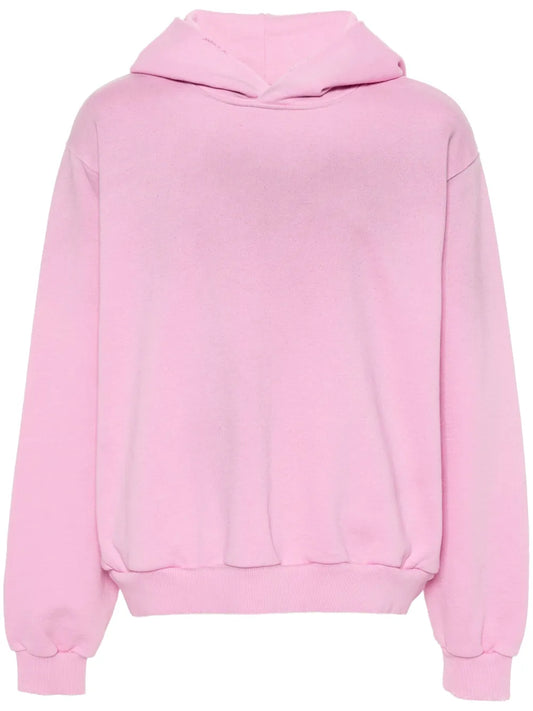 Logo-Print Distressed Hoodie