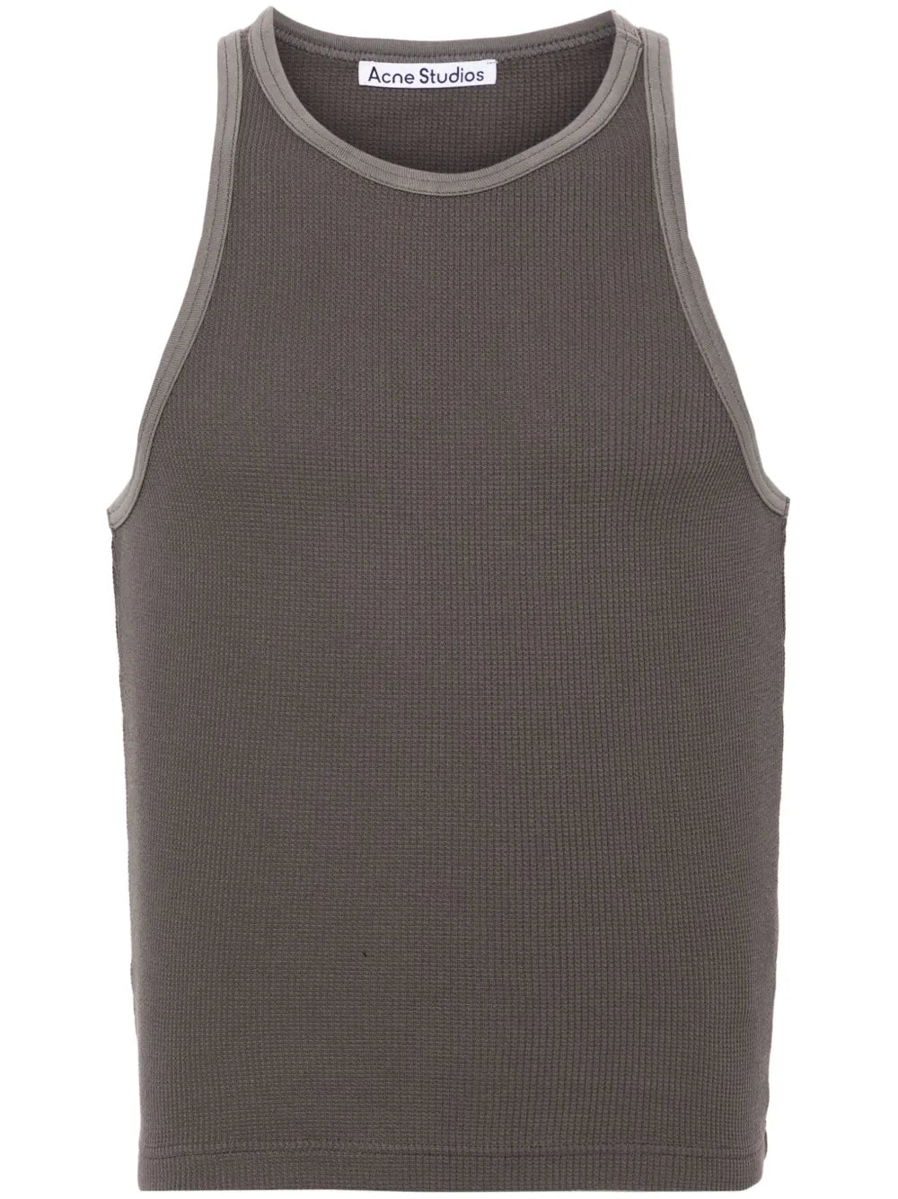 Waffle-Knit Cotton Tank Top
