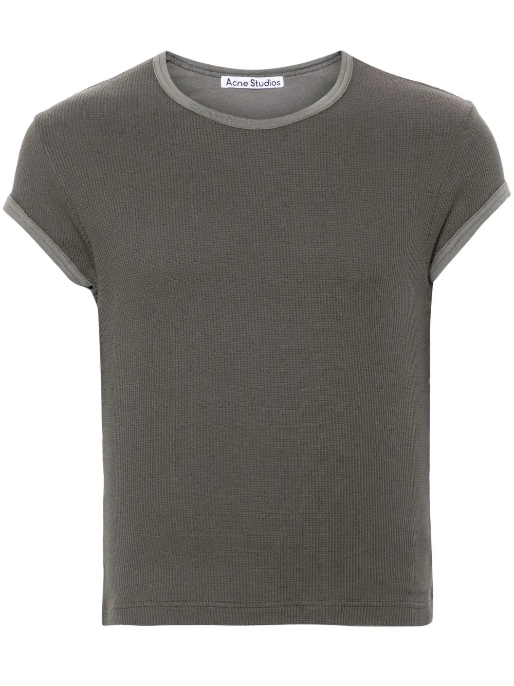Waffle-Knit Cotton T-Shirt