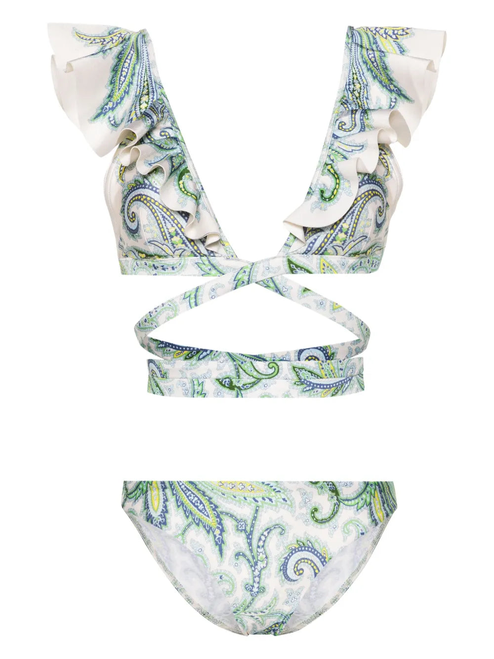 Ottie Ruffled Wrap Bikini