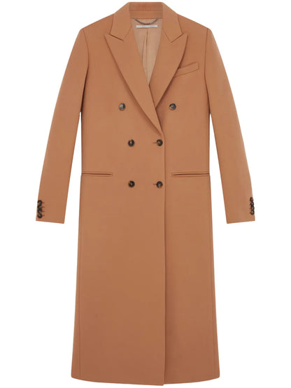 Notched-Lapel Wool Coat