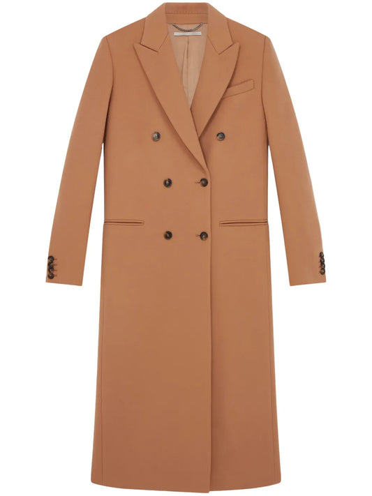 Notched-Lapel Wool Coat